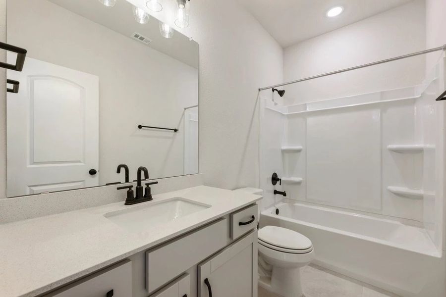 Furnished interior view inside a new home in Lariat, Liberty Hill (Image 16).