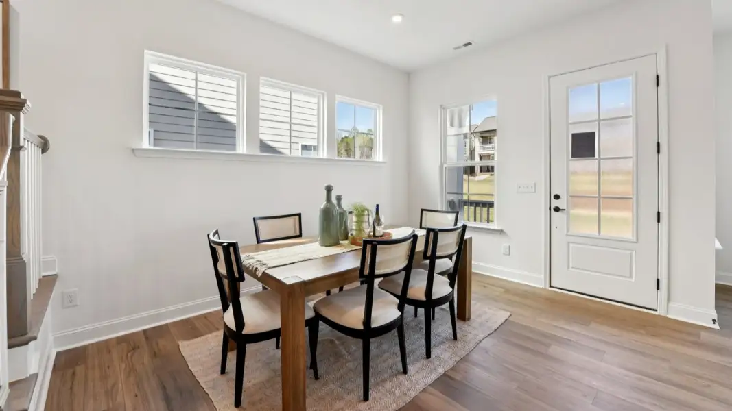 The Brentwood Plan by DRB Homes in The River District, Charlotte NC. - Dining Area