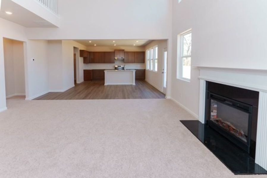 Representative unfurnished interior of a home built from the Clayton by Piedmont Residential in Hampton Ridge, Jefferson (Image 31).