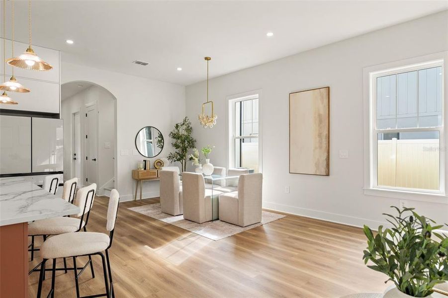 Furnished interior view inside a new home in , Seminole (Image 18).