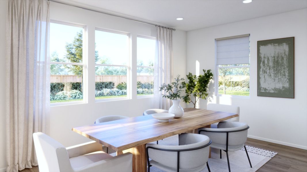 Furnished interior in a model home at The Estates Collection at Talon Pointe in Thornton (Image 7).