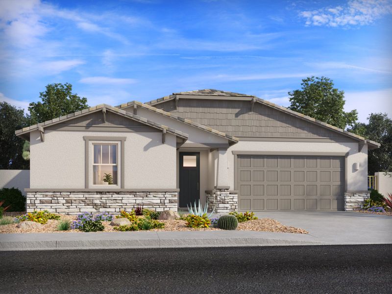 Representative exterior photo of a completed home built from the Diamond by Meritage Homes in Summit at Rocking K, Vail, AZ (Image 4).