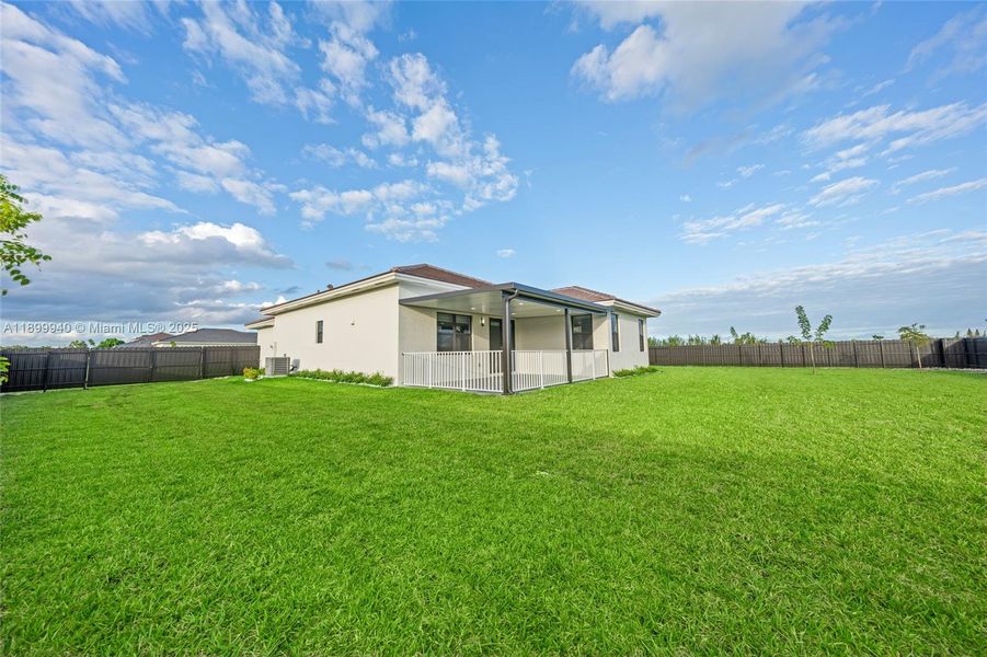 side and backyard side and backyard