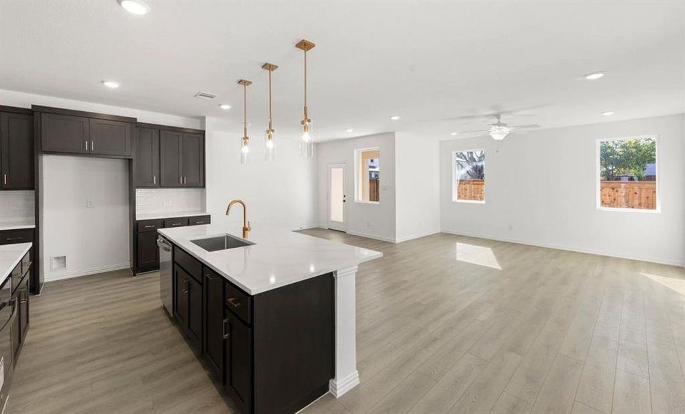 Open Kitchen-Living-Dining Room Representative Photo
