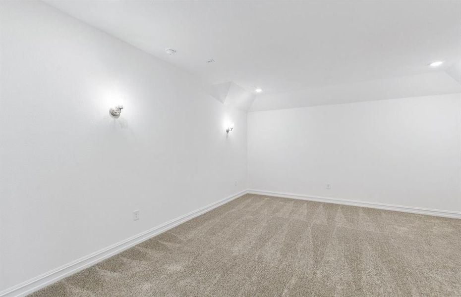 Media room on second level