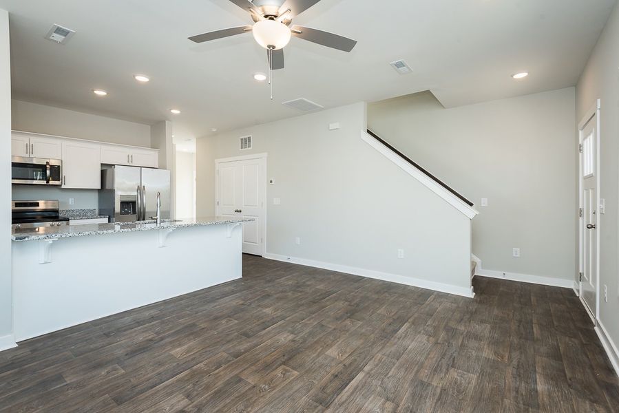 Representative unfurnished interior of a home built from the Monroe by Foundation Home Builders LLC in Ambergate II, Rocky Mount (Image 18).