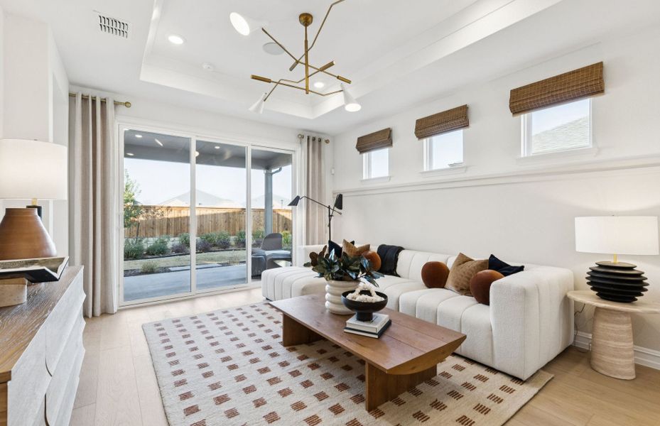 Representative furnished interior of a home built from the Hallmark by Del Webb in Del Webb at Trinity Falls, McKinney (Image 12).