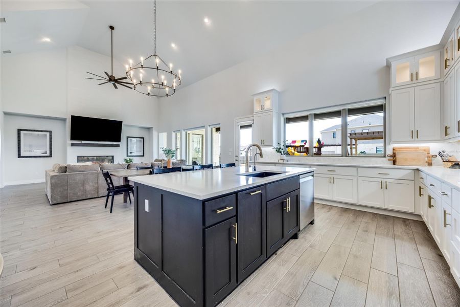 Furnished interior view inside a new home in Santa Rita Ranch 90', Liberty Hill (Image 16). Furnished interior view inside a new home in Santa Rita Ranch 90', Liberty Hill (Image 16).