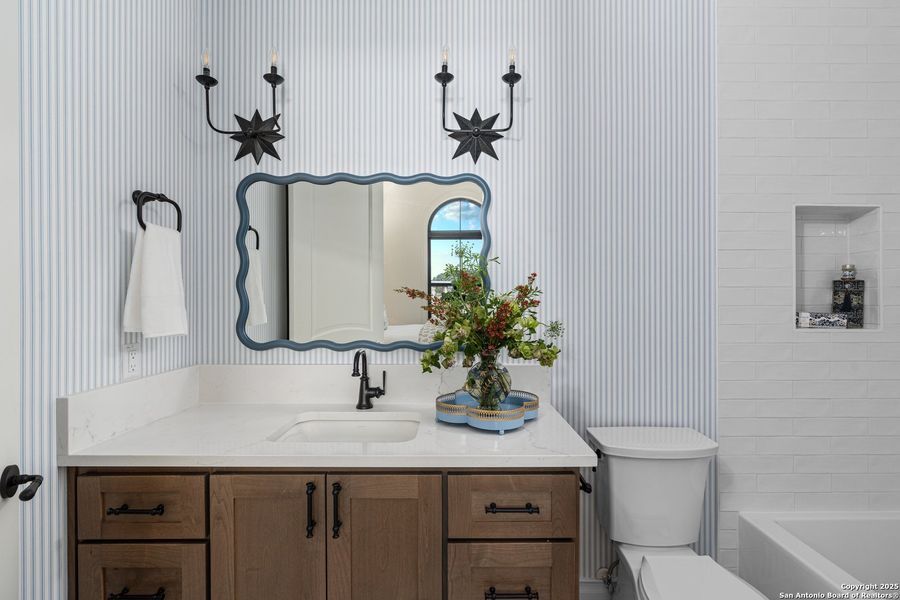 Furnished interior view inside a new home in , Kerrville (Image 13).