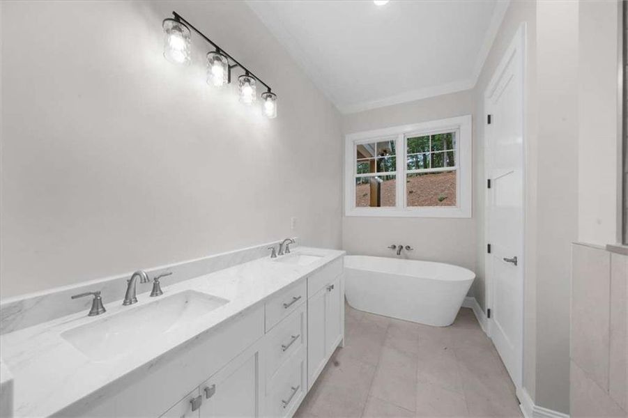 Furnished interior view inside a new home in , Cornelia (Image 51).