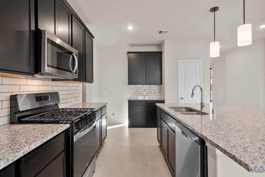 Furnished interior view inside a new home in The Trails, New Caney (Image 9).