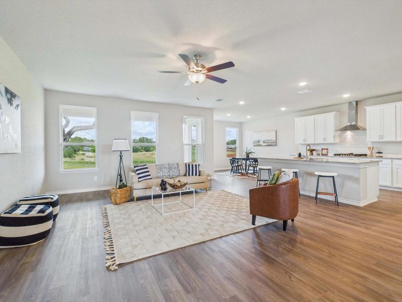 Representative furnished interior of a home built from the The Foster E by Davidson Homes LLC in Potranco Oaks, Castroville (Image 15). Representative furnished interior of a home built from the The Foster E by Davidson Homes LLC in Potranco Oaks, Castroville (Image 15).
