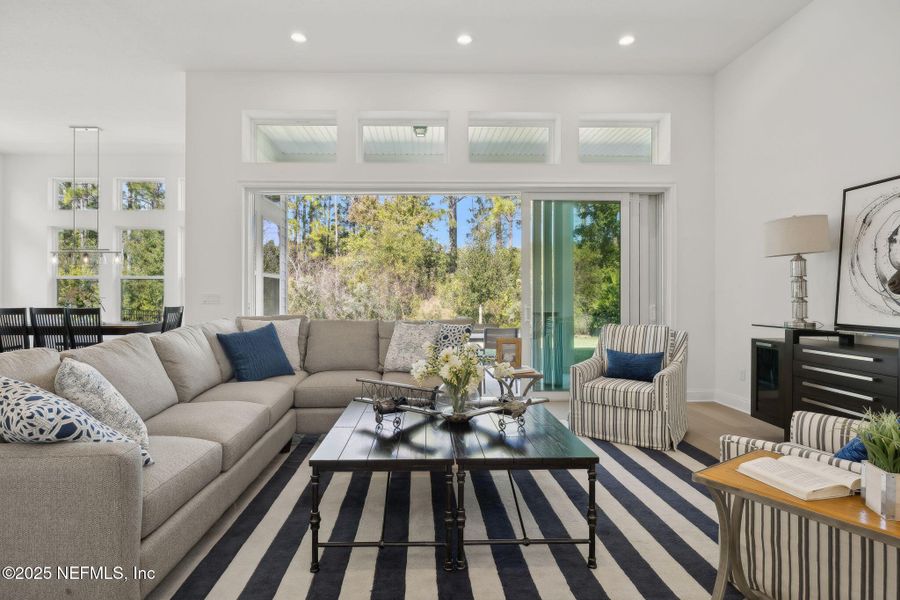 Furnished interior view inside a new home in Amelia National, Fernandina Beach (Image 4).