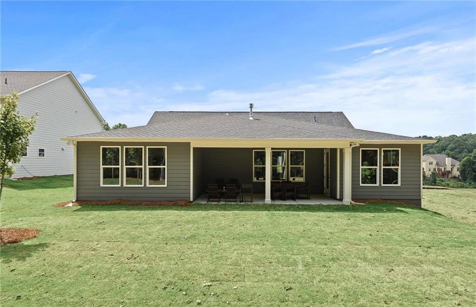 Front exterior of a new home in , Villa Rica, GA, highlighting curb appeal (Image 2). Front exterior of a new home in , Villa Rica, GA, highlighting curb appeal (Image 2).