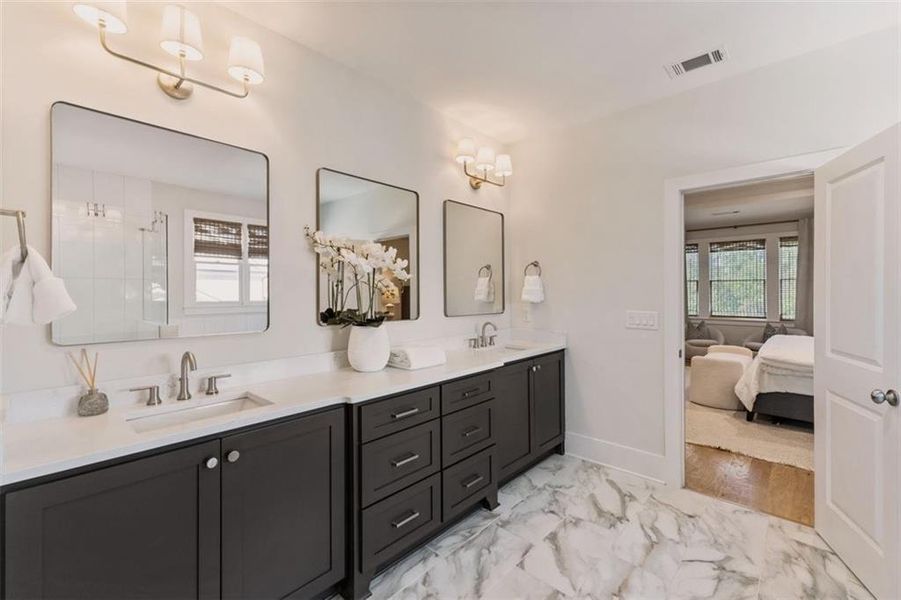 Furnished interior view inside a new home in , Buford (Image 39).