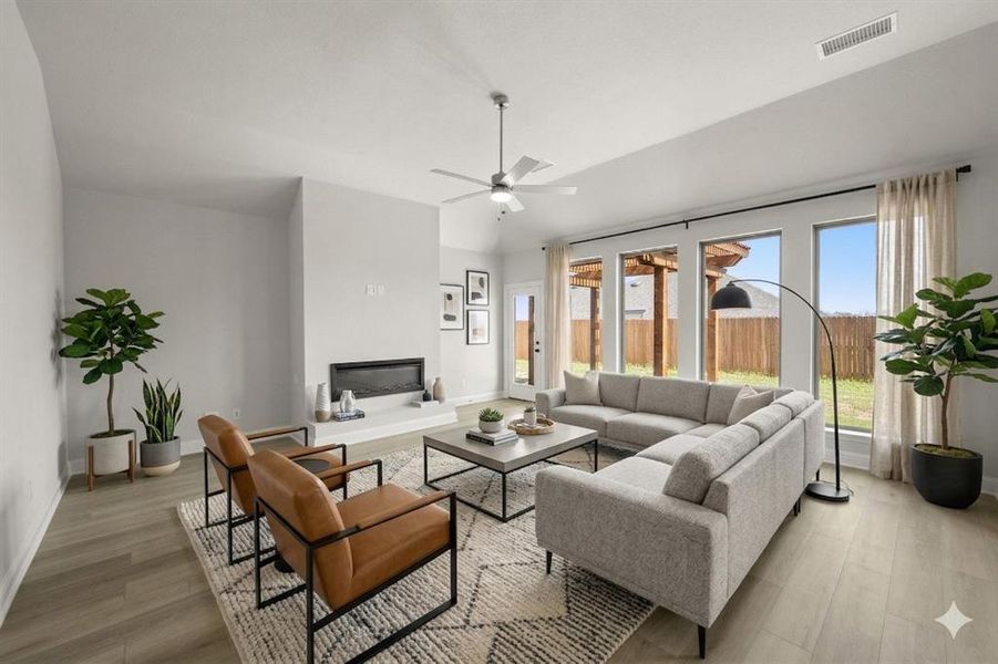 Furnished interior view inside a new home in The Retreat - Phase 1, Waxahachie (Image 16). Furnished interior view inside a new home in The Retreat - Phase 1, Waxahachie (Image 16).