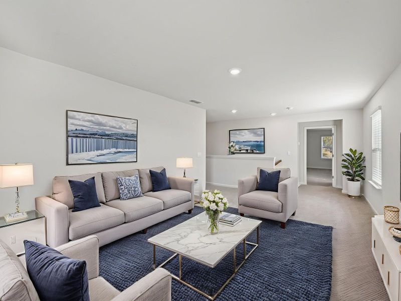 Furnished interior view inside a new home in Creekside at Oxford Park, Fairburn (Image 7).