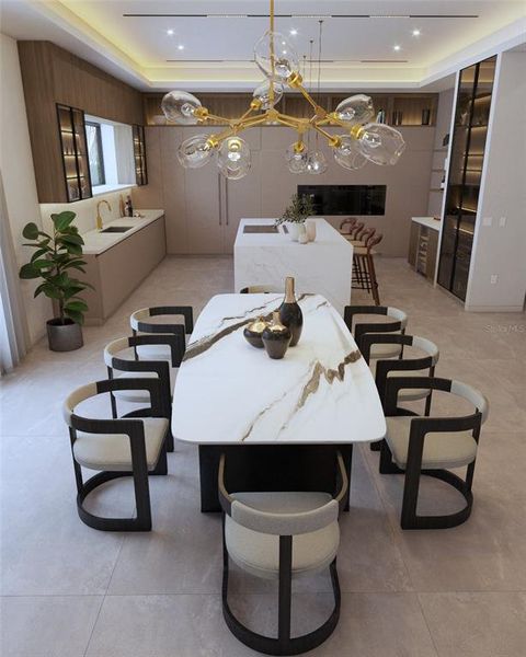 Furnished interior view inside a new home in , Clermont (Image 6).