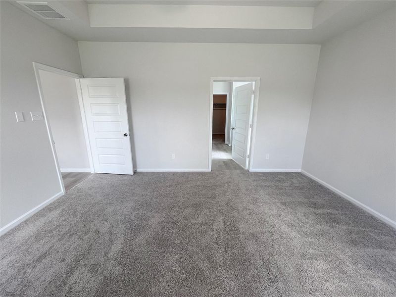 The Georgetown II- Primary Suite. Sample image for illustration; upgrades, options, and colors may vary.