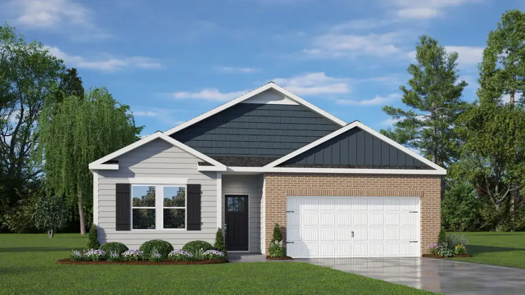Representative exterior photo of a completed home built from the Cali by D.R. Horton in Copper Run South Single Family, Durham, NC (Image 24).