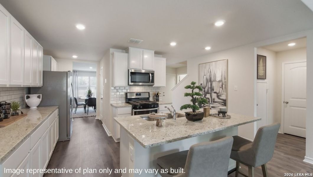 Furnished interior view inside a new home in Steele Creek, Cibolo (Image 8).