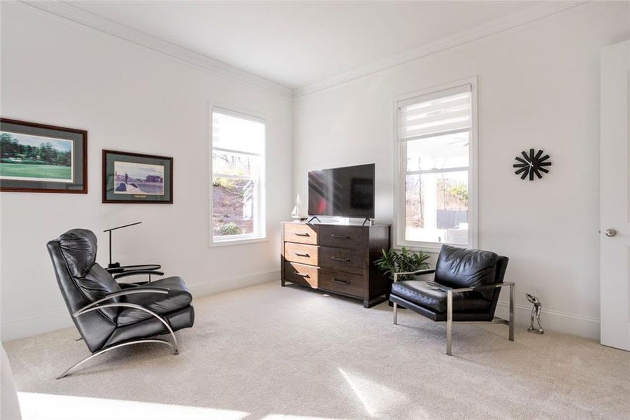 Furnished interior view inside a new home in Courtyards at Traditions, Cumming (Image 24).