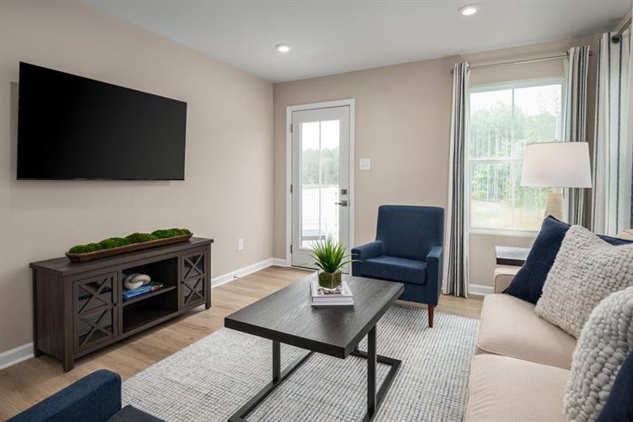 Furnished interior view inside a new home in Highland Park Condos, White House (Image 7). Furnished interior view inside a new home in Highland Park Condos, White House (Image 7).