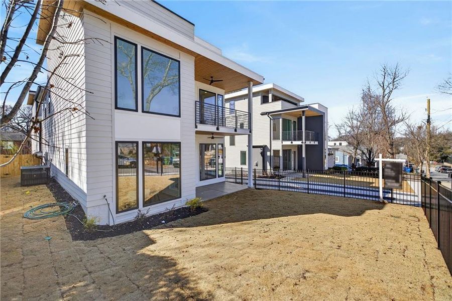 Exterior details and patio area of a home in , Atlanta (Image 29). Exterior details and patio area of a home in , Atlanta (Image 29).