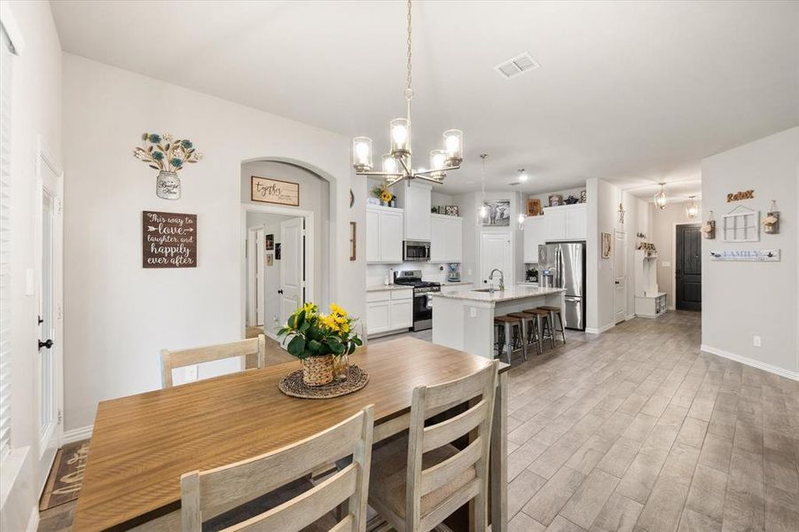 Furnished interior view inside a new home in Willow Vista Estates, Saginaw (Image 17).