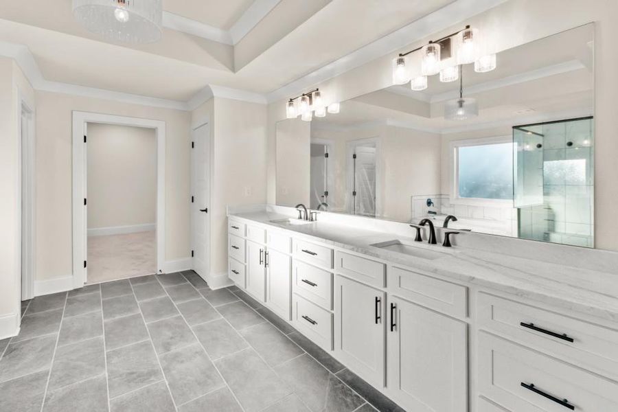 Furnished interior view inside a new home in , Flowery Branch (Image 17).