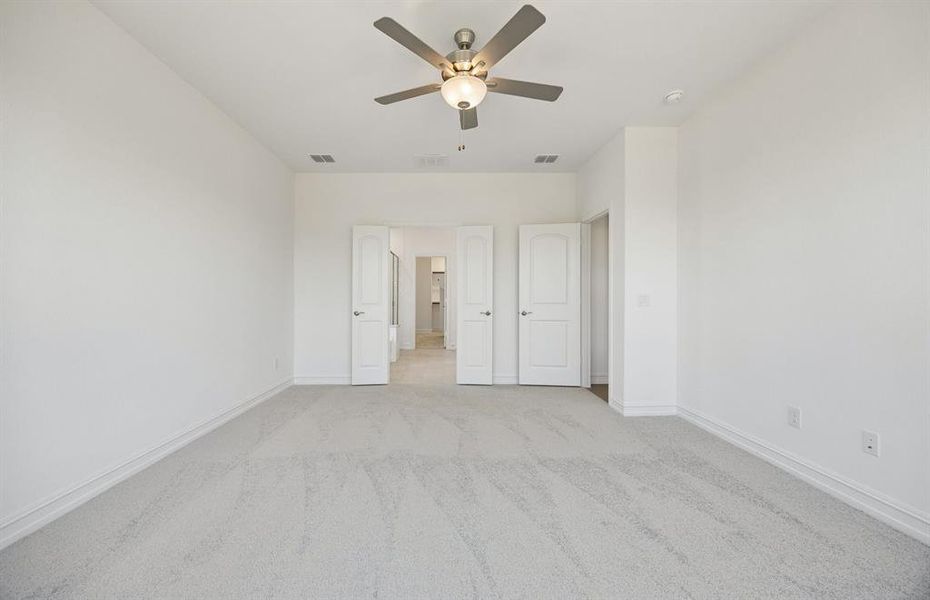 Spacious owner's suite with private bath