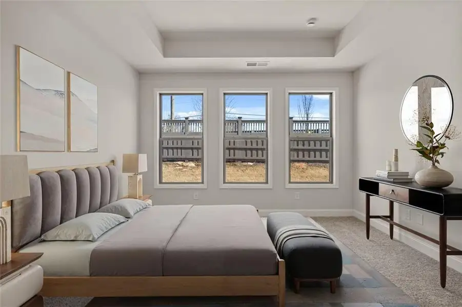 Furnished interior view inside a new home in Soleil Summit Chase, Snellville (Image 6).