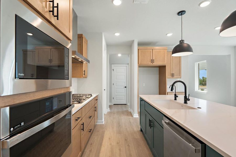 Furnished interior view inside a new home in Terrace Collection at Heritage, Dripping Springs (Image 7). Furnished interior view inside a new home in Terrace Collection at Heritage, Dripping Springs (Image 7).