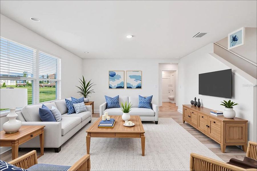 Furnished interior view inside a new home in Ocala Crossings South, Ocala (Image 10).