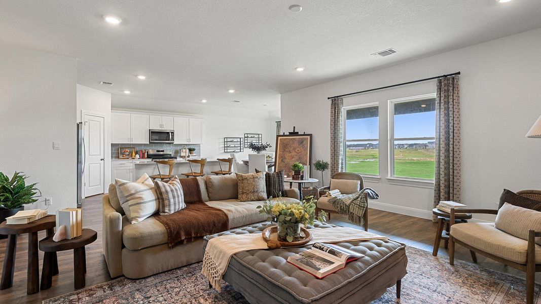 Furnished interior view inside a new home in Railhead, Cedar Creek (Image 28). Furnished interior view inside a new home in Railhead, Cedar Creek (Image 28).