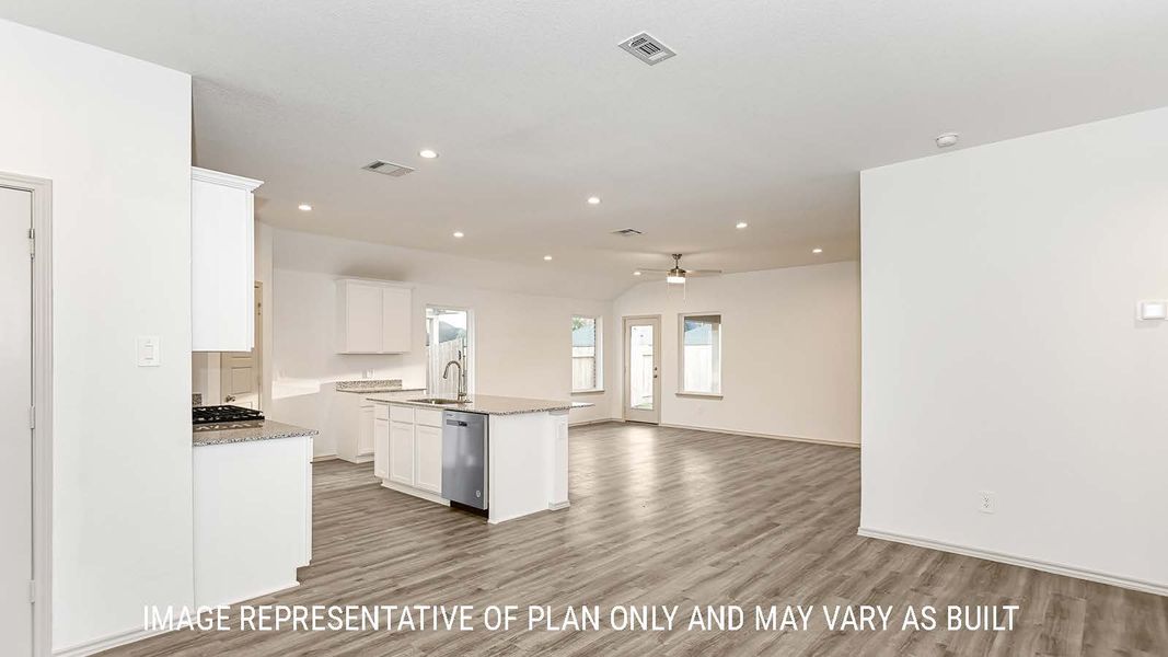 Furnished interior view inside a new home in Reserve at Mallard Lakes, Orange (Image 6).