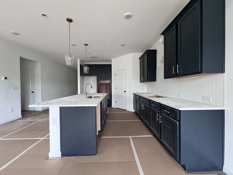 Kitchen featuring Artisan Collection Finishes Construction Progress