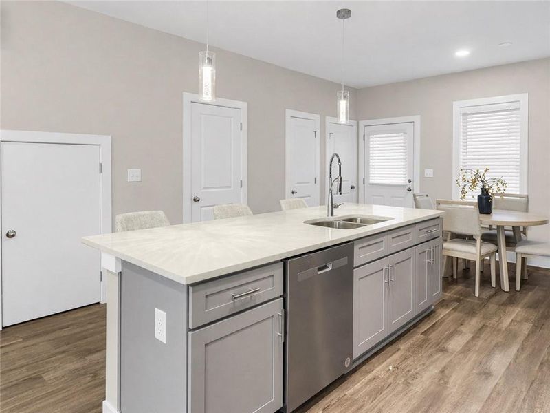 Furnished interior view inside a new home in , Atlanta (Image 9).