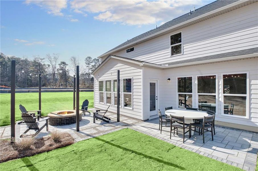 Exterior details and patio area of a home in Ashworth Estates, Powder Springs (Image 2).