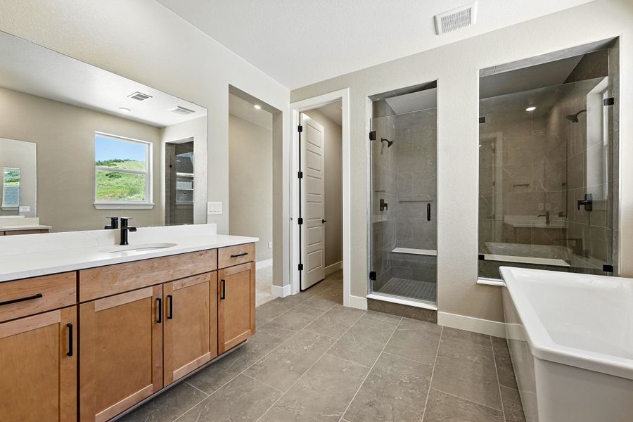 Furnished interior view inside a new home in Hillside at Crystal Valley Destination Collection, Castle Rock (Image 4).