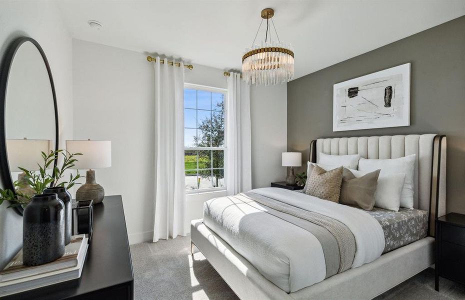 Spacious secondary bedroom*model representation Spacious secondary bedroom*model representation