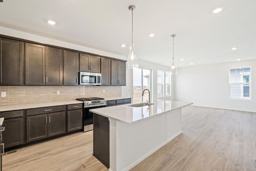 Furnished interior view inside a new home in The Nest Reserve at Canyon Creek, Erie (Image 8).