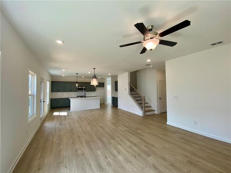 Spacious, unfurnished interior of a new home in Eastlyn Crossing, Flowery Branch (Image 19).