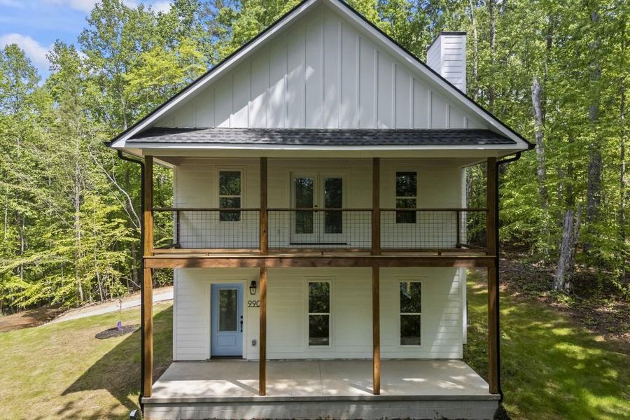 Front exterior of a new home in , Lavonia, GA, highlighting curb appeal (Image 28).