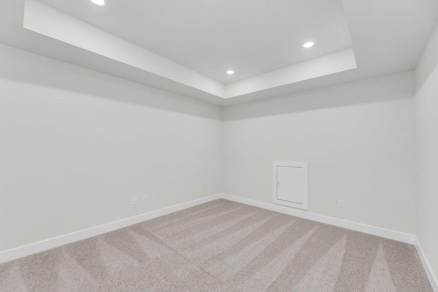 Spacious, unfurnished interior of a new home in Santa Rita Ranch, Liberty Hill (Image 49). Spacious, unfurnished interior of a new home in Santa Rita Ranch, Liberty Hill (Image 49).