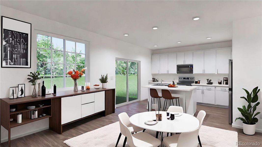 Furnished interior view inside a new home in Green Valley Ranch, Aurora (Image 9). Furnished interior view inside a new home in Green Valley Ranch, Aurora (Image 9).