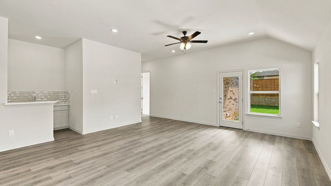 Furnished interior view inside a new home in Wildflower Ranch, Fort Worth (Image 6). Furnished interior view inside a new home in Wildflower Ranch, Fort Worth (Image 6).