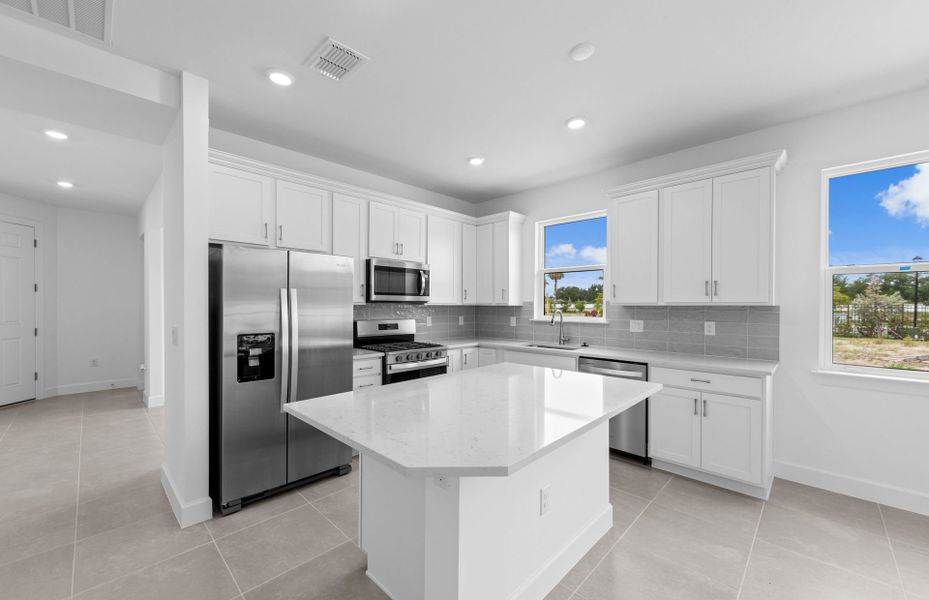 Furnished interior view inside a new home in Shores at Stillwater, Englewood (Image 13).