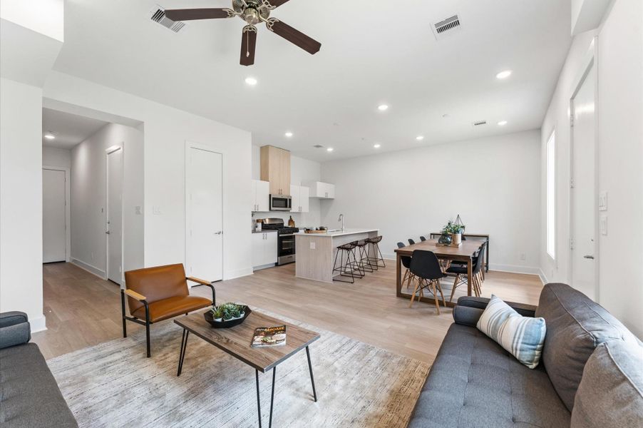 Furnished interior view inside a new home in , Houston (Image 6). Furnished interior view inside a new home in , Houston (Image 6).