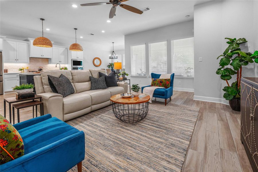 Furnished interior view inside a new home in , College Station (Image 20). Furnished interior view inside a new home in , College Station (Image 20).